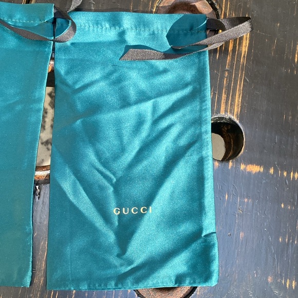 Gucci Green Silk Dust Bags - Picture 4 of 8